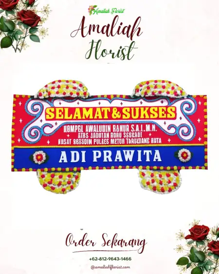 Papan Bunga Ucapan Selamat Kebon Melati