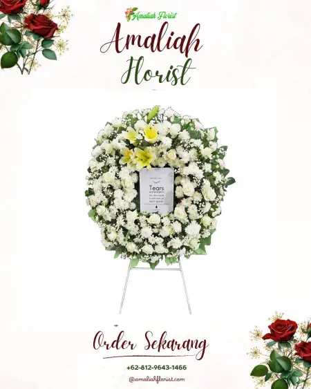 Krans Bunga Duka Kebon Melati